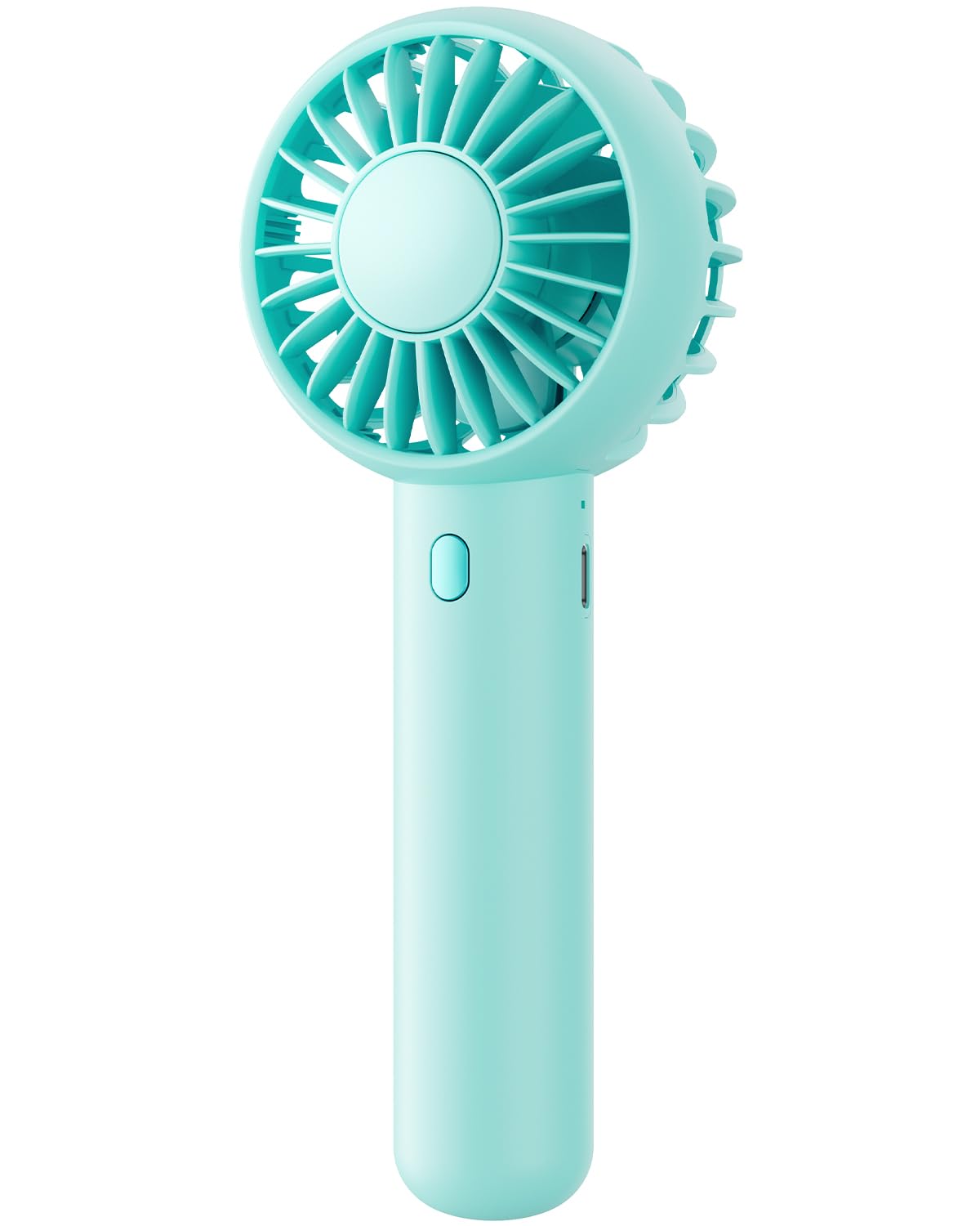 Gaiatop Mini Portable Fan, Small and Powerful, Cute Design 3 Speed Personal Handheld fan and Desktop with Base, Lightweight USB Rechargeable for Travel Lash Makeup Girl Women Summer Gift Pink