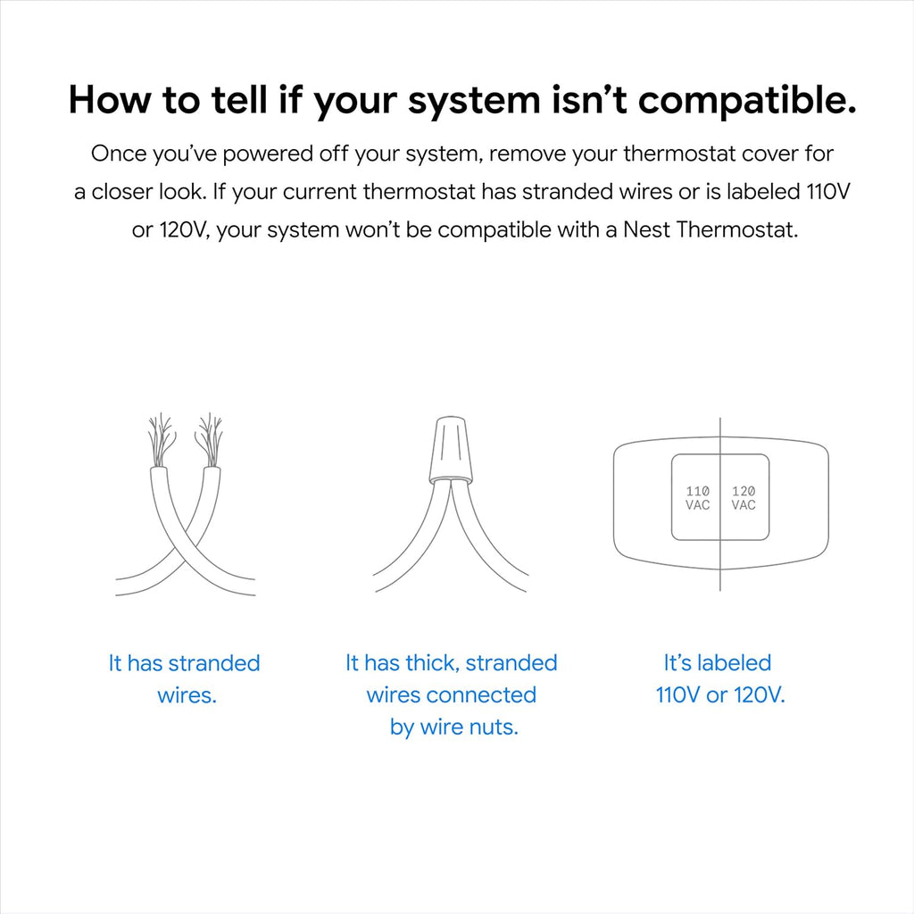 Google Nest Thermostat - Smart Thermostat for Home - Programmable Wifi Thermostat - Snow